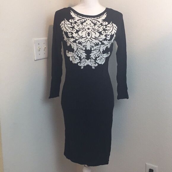 New York & Co Black Sweater Dress - Picture 1 of 5